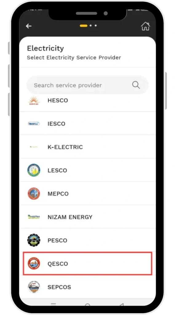 QESCO Online Bill